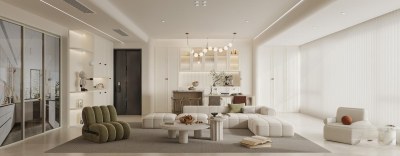 法式奶油客餐厅3D模型下载